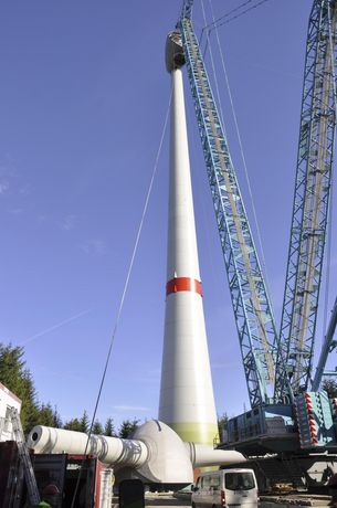 Windpark Ellern Aufbau