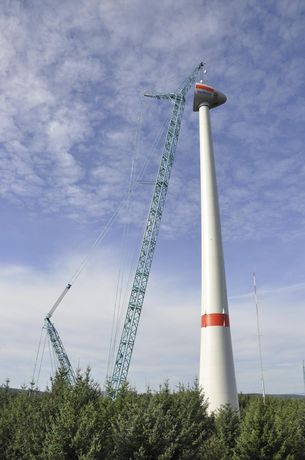 Windpark Ellern Aufbau